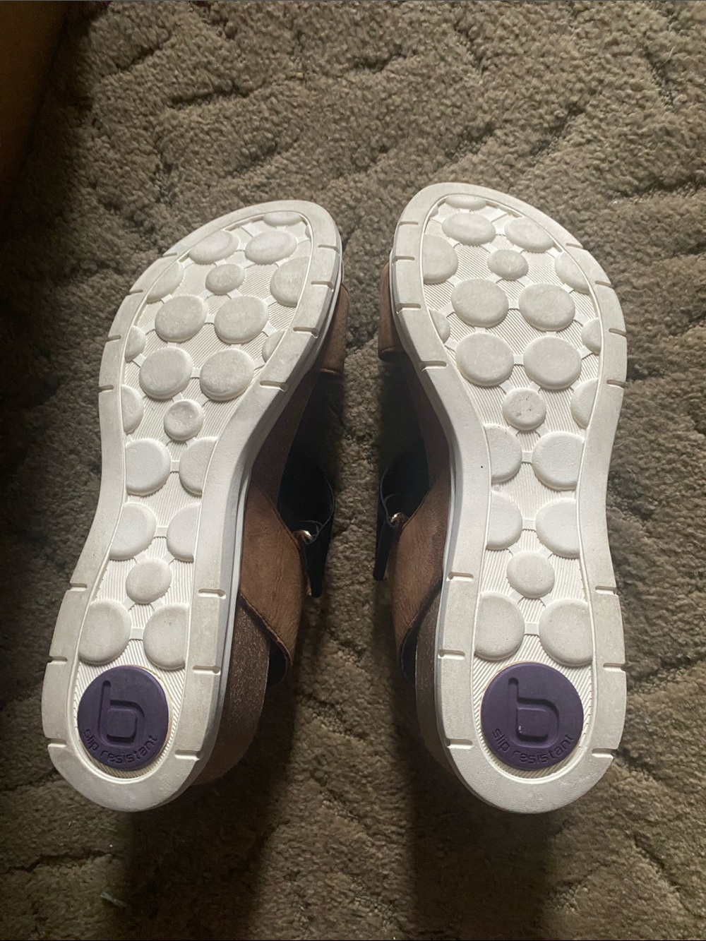 Bionica Black and Tan Crisscross Slingback Sandals - Picture 5 of 5